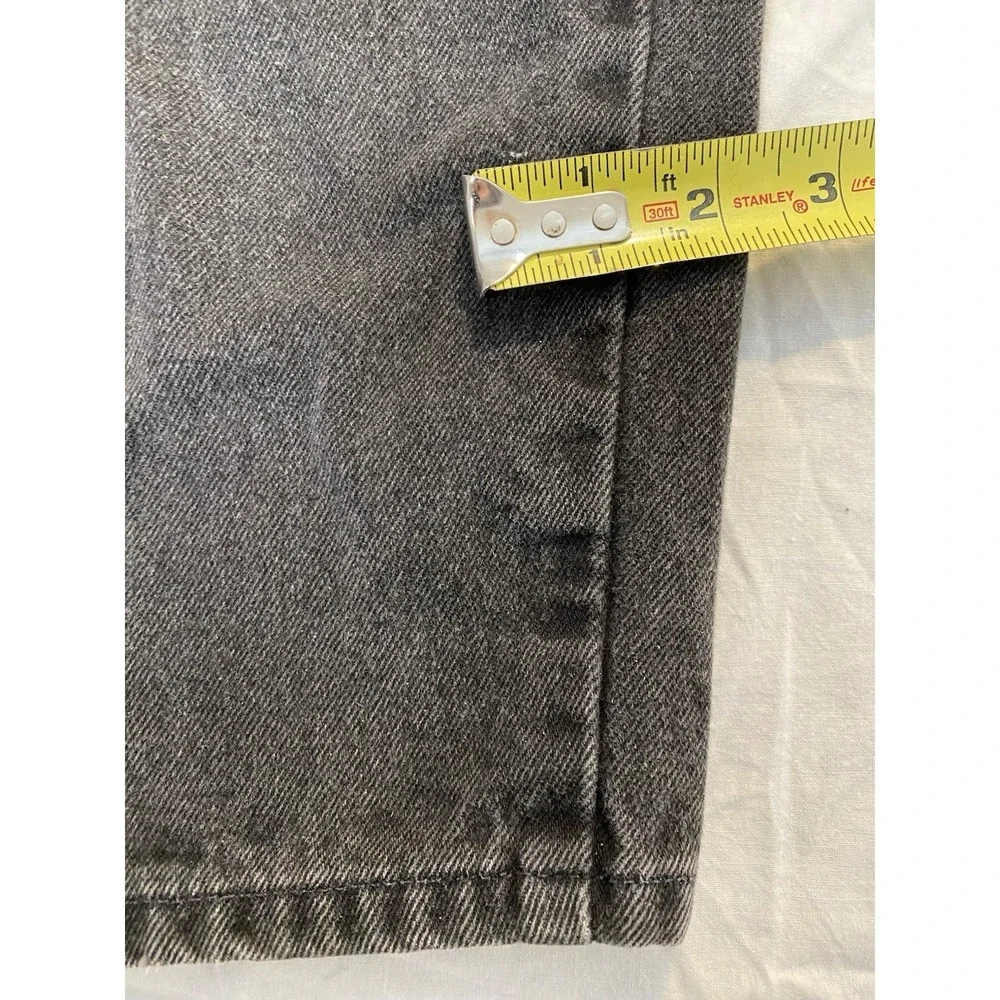 Levi's 550 Relaxed Fit Jeans Men's 40x30 Black Gray Tapered Leg Denim